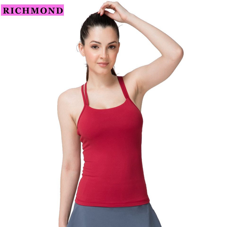 健身房跑步运动背心女带胸垫聚拢美背显瘦透气速干瑜伽服上衣1099