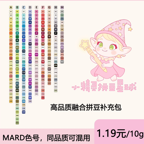 小精灵拼豆星球高品质融合豆diy