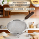 TOMIZ富泽进口Little Wood18 8双层不锈钢网面粉筛木柄