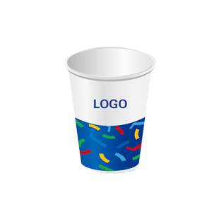 加利加 一次性加厚纸杯定做广告纸杯 纸杯定制9盎司包设计5000个