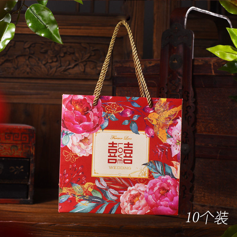 高档实用婚礼喜糖袋子伴手礼中国风结婚糖盒包装礼品盒手提回礼袋|msdalam kategori bekalan perayaan/hadiah, mangkuk gula/aksesori kotak gula-gula - dari Buy2taobao.com untuk memberikan perkhidmatan ejen Taobao profesional membeli