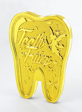 【乳牙币】牙仙子金币Tooth Fairy镀金硬币 异型纪念章礼物奖品