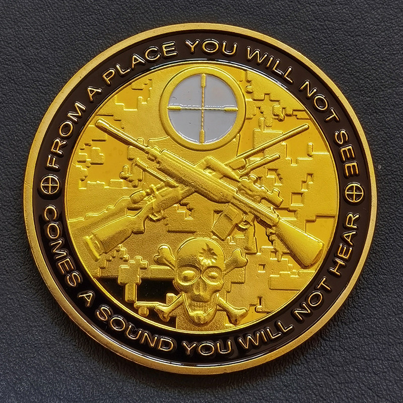 狙击手纪念章创意礼品军事题材徽章把玩指尖工艺品摆件贴章奖章,家居饰品,创意礼品,淘宝优惠券,粉丝福利购,淘宝优惠卷