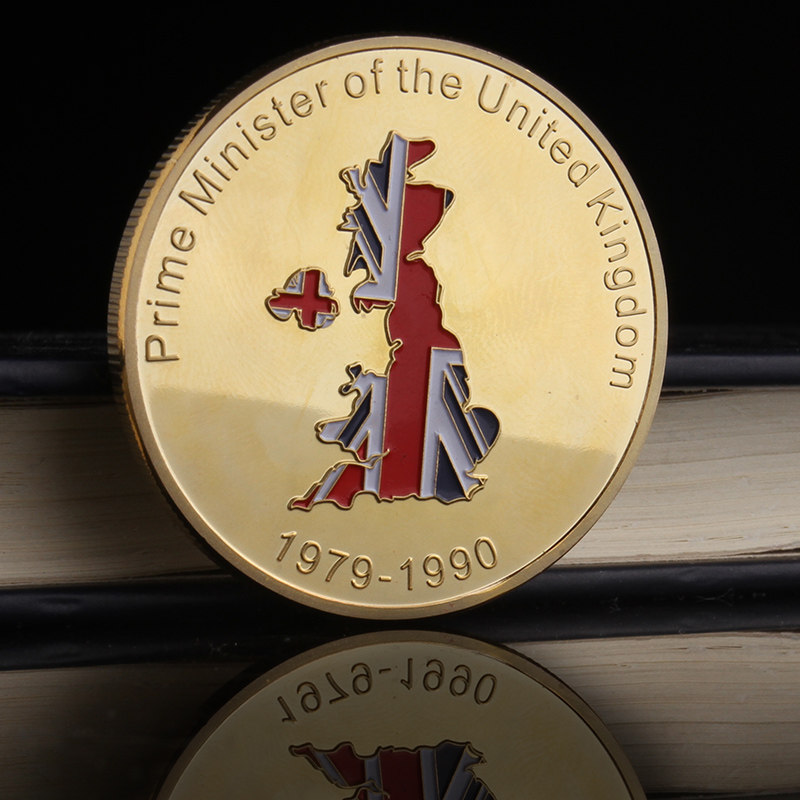 英国铁娘子撒切尔夫人纪念章文化名人创意装饰摆件欧美小礼品礼物