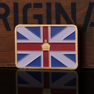 英国铁娘子撒切尔夫人纪念块创意装饰摆件欧美小礼品镀金条礼物