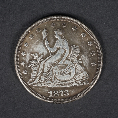 美国1873硬币自由女神复古铜币