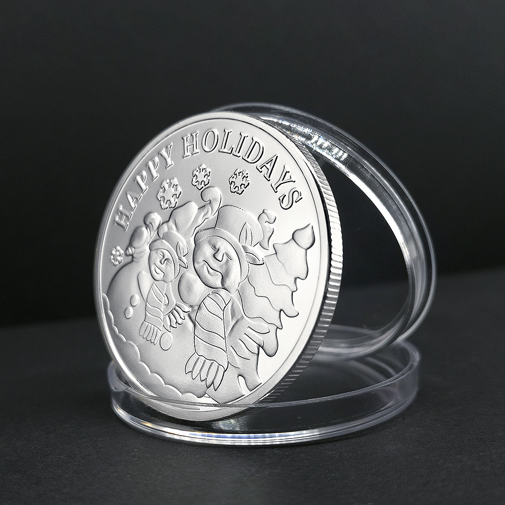 玩具纪念徽章牙仙银币地推小雪人
