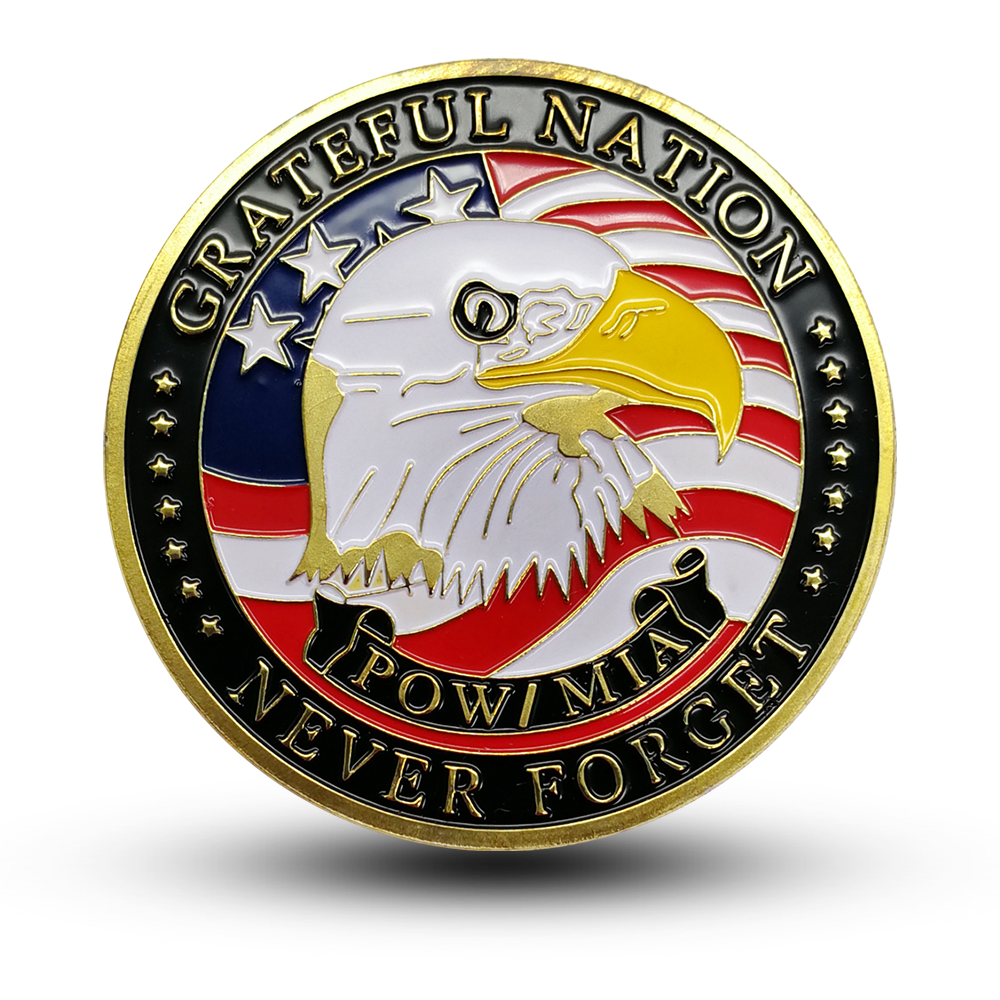 美国鹰头勋章高浮雕团队徽章企业文化奖章荣誉校徽定制金银礼品章