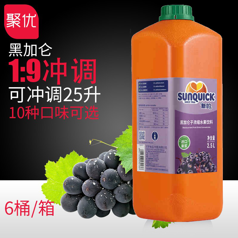 5l丹麦黑加仑高倍浓缩果汁奶茶店专用原料