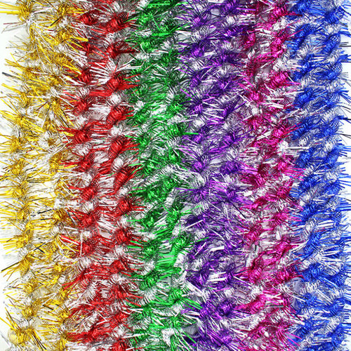 拉花彩条毛条彩带元旦圣诞装饰