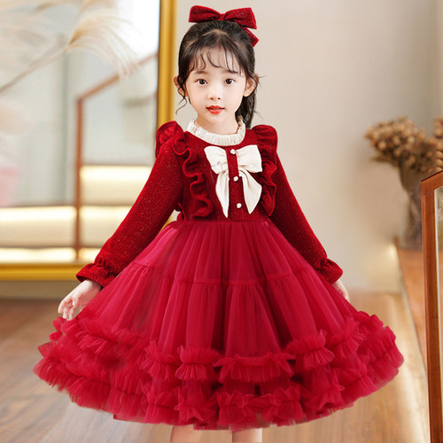 亲妞女童连衣裙公主裙春季