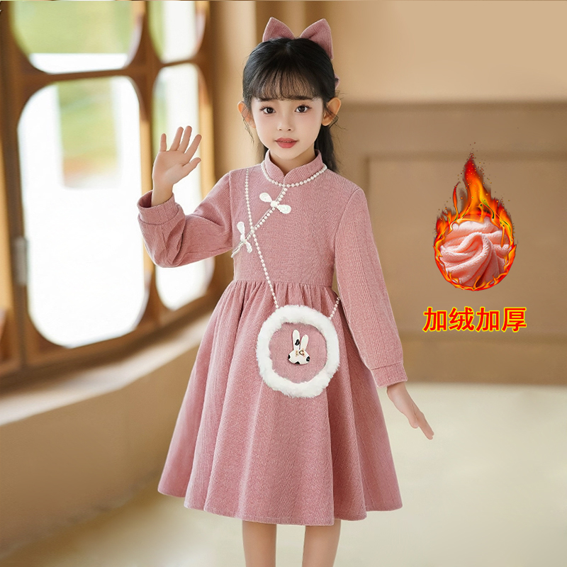 亲妞女连衣裙公主冬季加厚