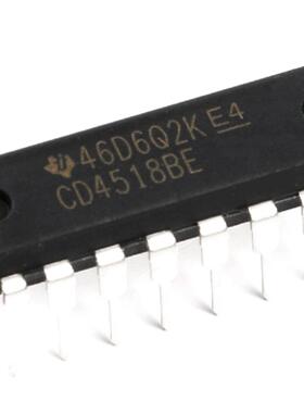 全新原装 直插 CD4518BE DIP-16 二、十进制同步加法计数器芯片