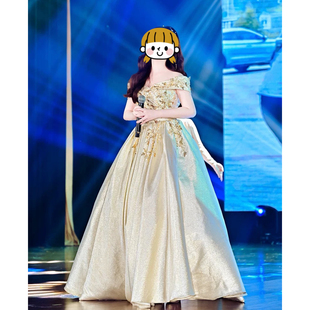 晚礼服女2026新款年会气质高级感走秀连衣裙主持人演出服声乐艺考