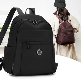 商务双肩包女士上班通勤出差旅行大容量新款轻便尼龙电脑包背包