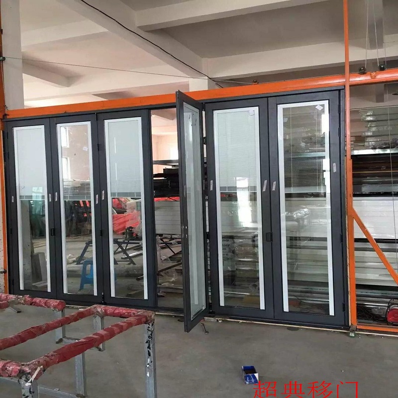 上海定做磁控百叶折叠门房间隔断玻璃推拉门卫生间阳台卧室吊趟门-封面