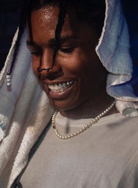 欧美流行ASAP ROCKY同款复古珍珠项链男女嘻哈锁骨链情侣choker