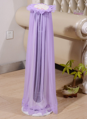 塔扇罩定做蕾丝紫色全包半沙防尘罩北欧绿色保护套客厅空调罩定制