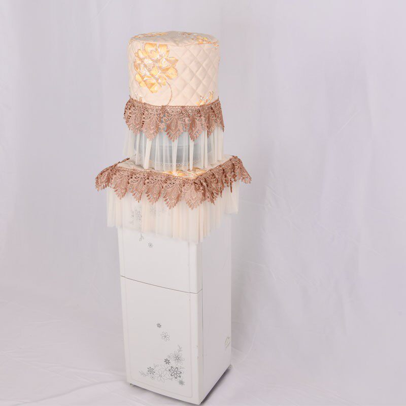 饮水机套防尘罩欧式饮水机罩两件套饮水机桶罩家用水桶罩现代简约