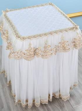 保险柜罩蕾丝红色布艺定做欧式洗衣机对开门冰箱紫色白色防尘罩套