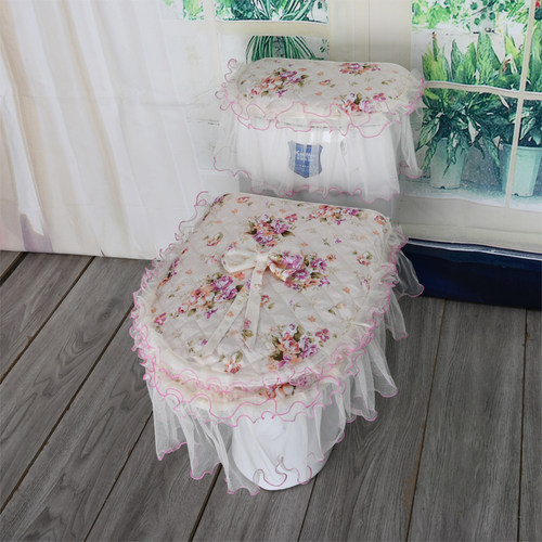 正品蕾丝布艺定做包邮马桶套