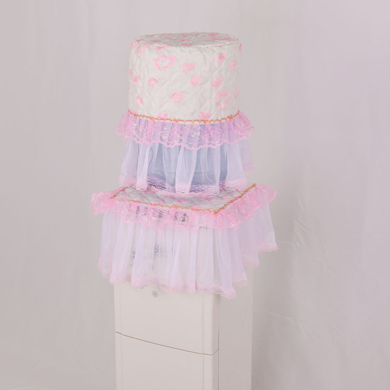 韩式饮水机罩蕾丝防尘罩韩式通用饮水机罩两件套饮水机桶套子