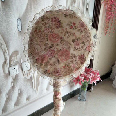 新款全包蕾丝布艺落地式电扇罩圆形防尘套台式电风扇套子定做包邮