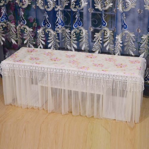 田园风蕾丝植物流苏花卉茶几垫