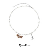 RecoPan原创腊肠狗珍珠项链 Puppytime小狗相伴 王橹杰同款