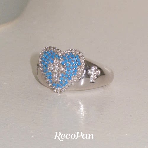 RecoPan蓝色伊甸十字架戒指