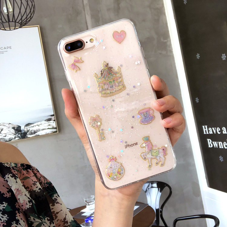 滴胶星球皇冠oppo抖音适用iphone xr手机壳苹果xs贴纸case卡通在类目 3C数码配件, 手机配件, 手机保护套/壳中 - 来自Buy2taobao.com提供专业的淘宝代购服务