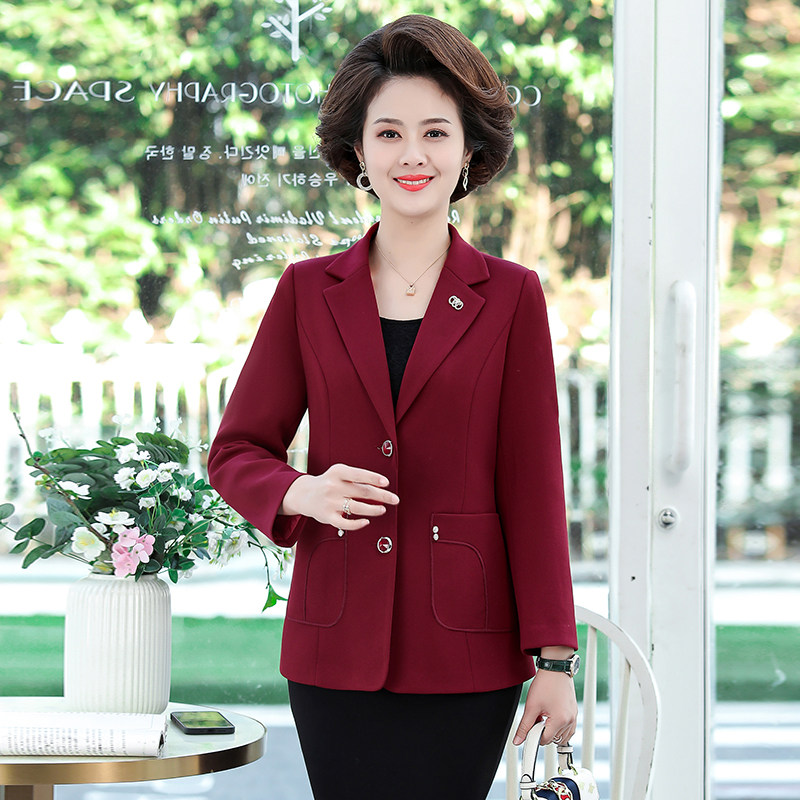 外套中年女士洋气短款小西服