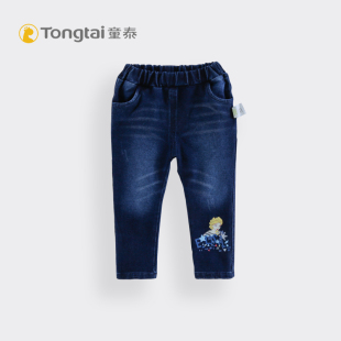 3岁女宝宝裤 童泰童装 长裤 纯棉春秋款 子外出单裤 子 女童牛仔裤
