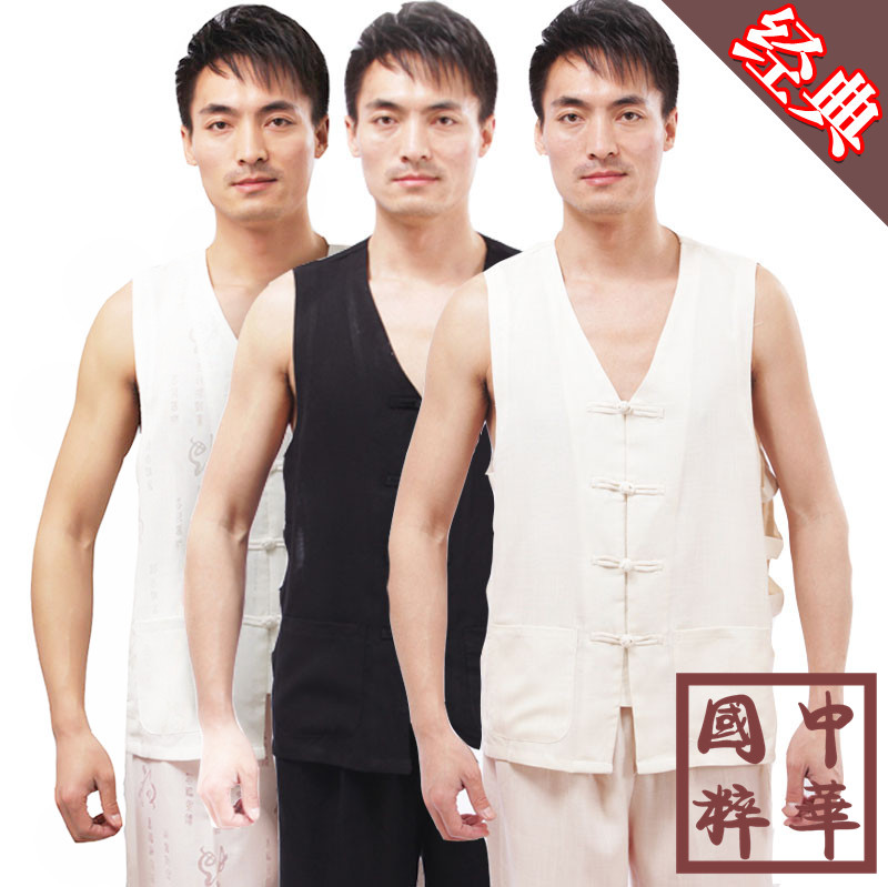 男士唐装中式风坎肩马甲打底衫