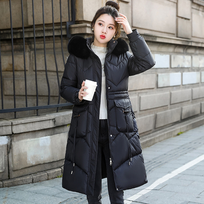 冬季羽绒棉棉衣女中长款保暖棉服