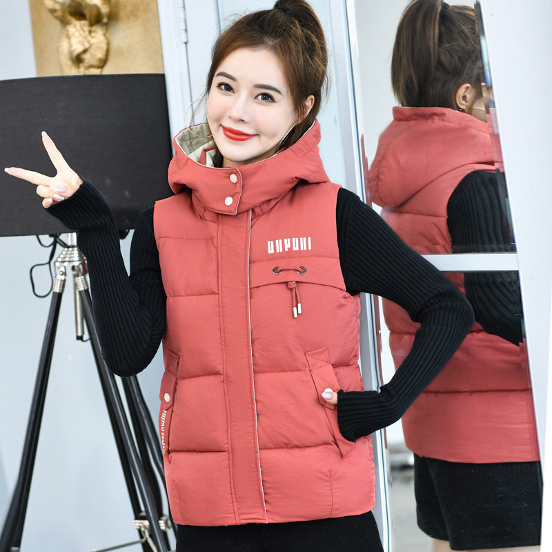 秋冬羽绒棉马甲女背心坎肩棉衣
