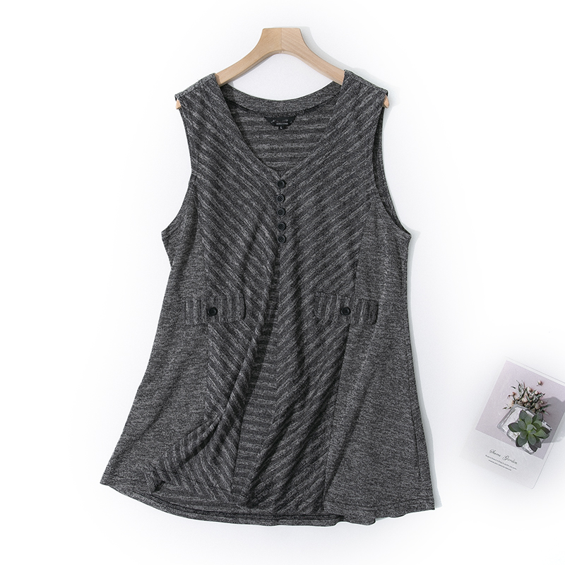 清仓针织宽松马甲a字背心