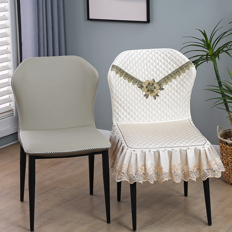 蝴蝶椅轻奢弧形椅子套罩简约现代防滑餐厅餐桌椅垫坐垫靠背凳子套
