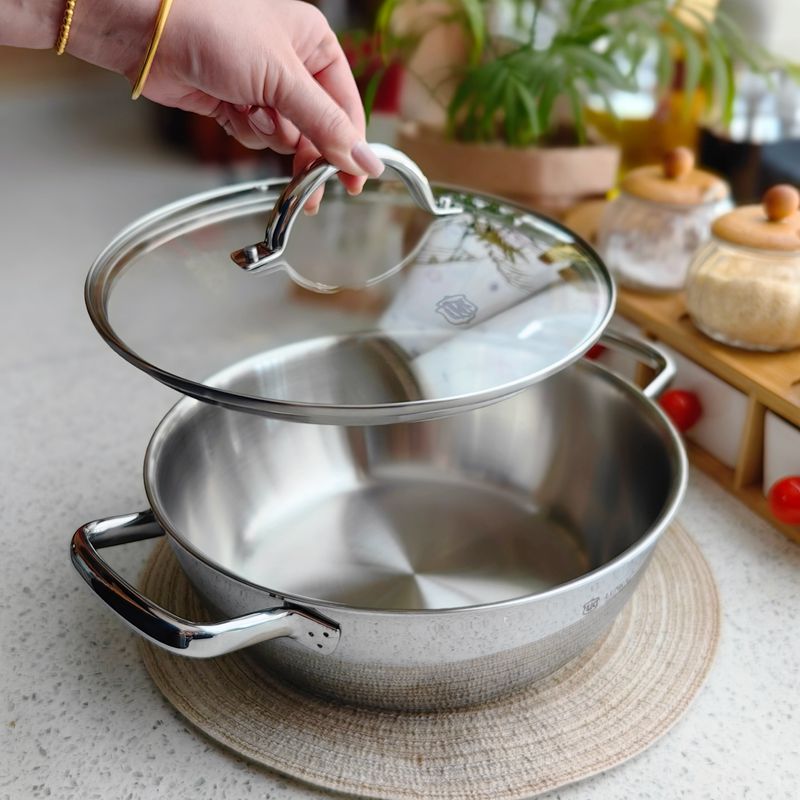 304厚不锈钢3人多用煮锅可电磁炉