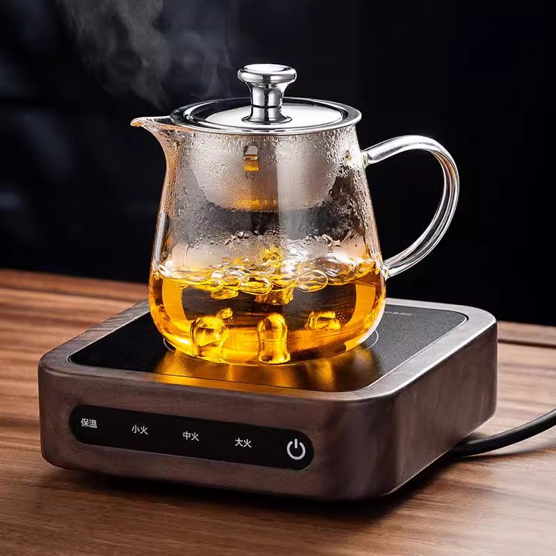 带盖子茶漏公道杯玻璃耐高温