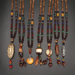 装 男士 饰项链女百搭文艺配裙子挂链 2023新款 复古民族风毛衣链长款