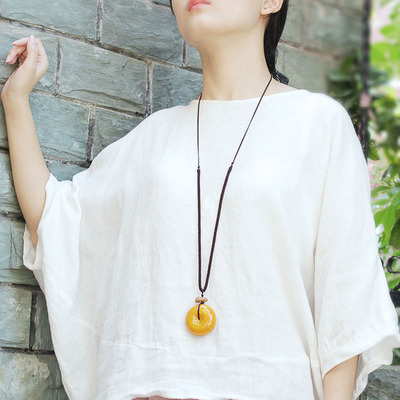 复古挂饰民族风长款百搭毛衣链