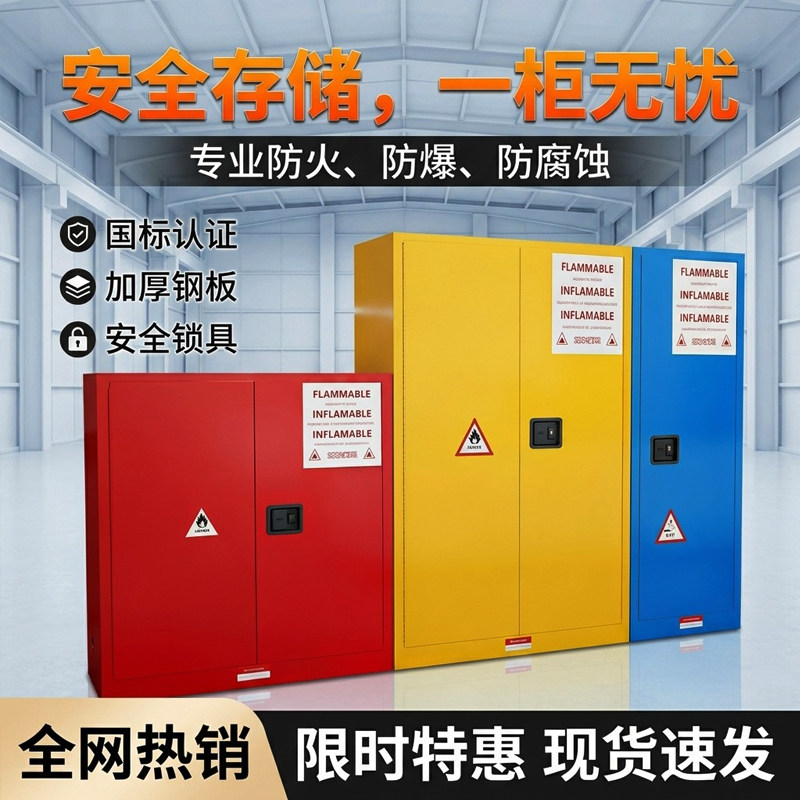 制危烩实验室防爆安全柜安全锁具钢制专业防火防盗储物柜支持定制