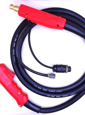 包邮大电接头气保焊枪350500A国标加粗线工业焊接线5米全紫铜芯