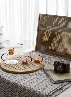 可凡卧室飘窗台软装摆件组合