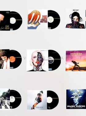 现代简约复古唱片装饰摆件