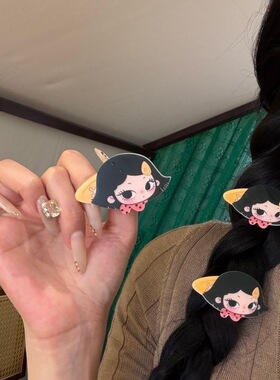 新款恰好是小满同款鸭嘴夹卡通可爱发夹刘海夹少女心亚克力卡发饰