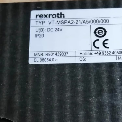 R901439037 VT-MSPA2-2X/A5/000/000 Rexroth力士乐 放大器