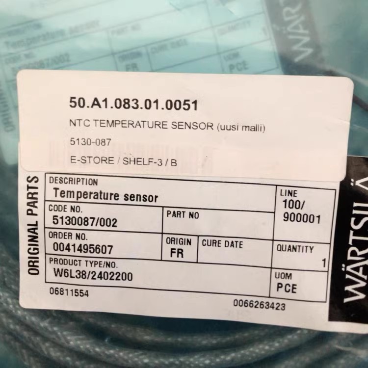 温度传感器 W6L38/2402200 E-STORE/SHELF-3/B WARTSILA瓦锡兰