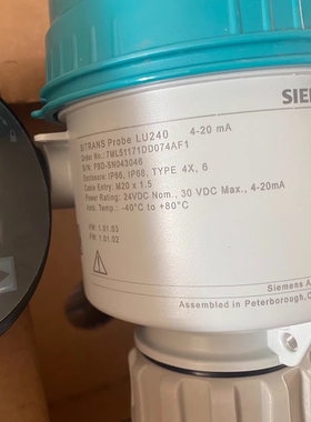 西门子LU240 7ML5110-1DD07-4AF3 超声波液位计